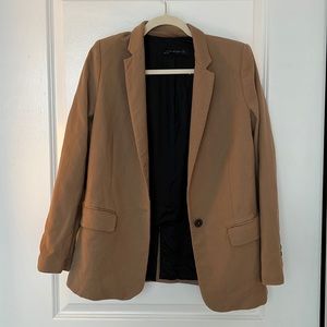 (M) Tan ZARA Oversized Blazer